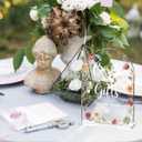 Acrylic Wedding Sign Cards and Gifts Signs Ceremony Modern Calligraphy Arch Acrylic Table Top Signs for Wedding Reception and Event Party Table Decor (Wildflowers)