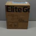 Elite Gourmet Glass Air Fryer, 2.4 Qt Compact Size for 12 People, PFAS-Free Ceramic & Glass Basket, Visible Cooking, Adjustable Temp 175400F, 1150W, Black