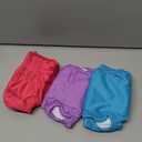 wegreeco Washable Reusable Premium Female Dog Diapers, Medium Large Small Dog Doggie Puppy & Doggy Diapers Female,Period Panties in Heat (Pack of 3, Medium) (Medium (12"-15" Waist), Bright Color)