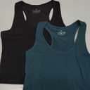 Workout Crop Tops for Women Tank Top Cropped Athletic Shirt Racerback Tanks Sleeveless Undershirt Fitted Summer Tops Gym Exercise Clothes Work Out Running Activewear 2 Pack Black/Grey/Emerald Green M