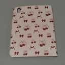 for iPad A16 Case (11th) 2025,for iPad 10th Generation 10.9 inch (2022) - Smart Folio Cover (Auto Wake/Sleep) with Build-in Pencil Holder for Apple Tablet Cover for Women Girls,Bow Cherry