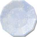Snowflake Blue Small Plates (Set of 10) by Coterie (Let It Snow)