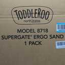 Toddleroo by North States - Supergate Ergo Baby Gate: Plastic Baby Gate for Stairs & Doorways - Adjustable Indoor Safety Gate - Made in USA - 26 to 42 Inches Wide - 26 Inches Tall - Sand