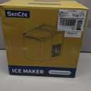 Ice Makers Countertop, 26.5Lbs/24H Ice Machine with 2 Sizes Bullet Ice, 9 Ice Cubes Release in 6 Mins, Self-Cleaning Portable Ice Maker with Ice Scoop and Basket for Home Kitchen Office Bar RV