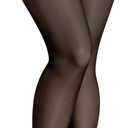 Aobiono Women Fleece Lined Tights Sheer Warm Pantyhose Fake Translucent Winter (85g / No fleece, Black)