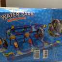 VATOS Double-Tier Watermill Summer Toy, 120 PCS DIY Water Table Toys for Kids, Girls, Boys 4-6 Years, Outdoor Water Toys Backyard, Beach, Balcony, Garden Fun Water Playset for Kids Pets