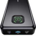 65W Power Bank, 25000mAh Travel Essential USB C Laptop Portable Charger, 100W Total Fast Charging Battery Pack for MacBook Dell XPS iPad Tablet Steam Deck iPhone 17-12 Series Samsung Switch and More (Dark Gray)