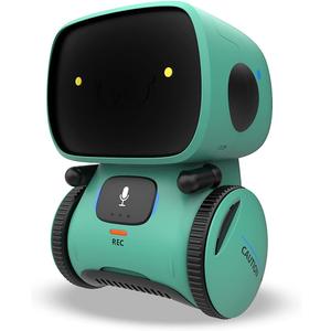 KaeKid Robots for Kids, Interactive Smart Robotic with Touch Sensor, Voice Control, Speech Recognition, Singing, Dancing, Repeating and Recording, Robot Toy for 3 4 5 6 7 8 Year Old Boys Girls (Green)