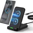 for Moto Edge 2024 Wireless Charger for Moto Razr 2024,Moto G Stylus/Power 5G 2024,15W Fast Wireless Charging Station for iPhone 16 15 14,Samsung Galaxy S25 Ultra S24 S23 S22,Google Pixel 9 Pro XL 8 7 (Black)