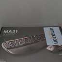 Ergonomic Wireless Keyboard and Mouse Combo, 2.4G Full Size Wave Key Board with Cushioned Palm Rest, Natural Typing, 3 DPI Adjustable Mouse, USB-A & C for Computer/Laptop/Mac/Tablet - Sablute