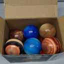 Mini Foam Plants Balls Toy, 10 PCS Solar System Stress Balls for Kids Adults, Squeeze Global for Stress Relief, Science Kit Gift for Early Learning, Classroom Prize for Boys Girls (with Flash Cards)