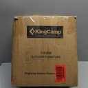 KingCamp Inflatable Couch for Camping, Portable Foldable Eco-Friendly Reach-Certified PVC Liner Air Lounger Blow Up Sofa with Foot Pump, Pegs, Repair Kit & Removable Cover