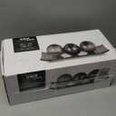 Creative Scents Dublin Brown Decorative Tray & Orb Set - 4-Piece Centerpiece for Living Room, Dining Room & Entry Table Decor