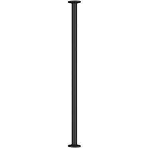 Staircase Handrails Banister Hand Railings Black Stair Balusters Floor and Ceiling Mount, Sturdy Wrought Iron Staircase Spindles for Hallway Lofts Home Villas Garage Balcony(140cm/4.6ft)