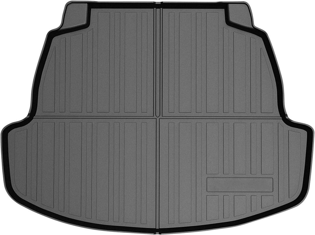 Mixsuper Custom Fit Cargo Liner for Toyota Corolla Sedan & Corolla Hybrid 2020-2024, All Weather Trunk Mat Durable 3D Upgrade Anti-Slip Rear Cargo Mat Trunk Liner Black