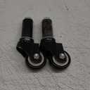 uxcell Swivel Expanding Stem Caster 1.5" Diameter 88Lbs Load Capacity, for Kitchen Prep Tables, PVC, Pack of 2