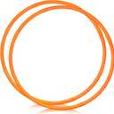 WinnerWhy 2 Pcs Toy Hoop Exercise Hoop Detachable Adjustable Plastic Toy Ring Playground Equipment for School Colored Circles Exercise Ring for Teens Dog Agility Equipment(Orange,23 Inch)
