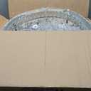 FRIXCHUR 19.7" Crystal Chandeliers Crystal Ceiling Light Fixtures Modern Flush Mount Light LED Chandelier Lamp for Living Room Bedroom Dining Room 6500K Cool White