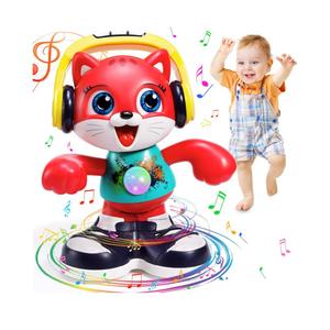 Baby Toys, Dancing Cat for Baby Boys & Girls with Music & Recording, Kids Interactive Early Learning Educational Toddler Toys for 2 3 Year Old Boys Girls with Sound Lights Effect Birthday Xmas Gift