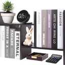ShellKingdom Desk Shelf Organizer, H-Shaped Desktop Shelves, Adjustable Desktop Corner Shelf, Bookshelf Storage Rack and Cubicle Decor for Desk, Tabletop, School, Office, Dorm Desk Organizer - Black
