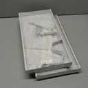 2 Pack Pull Out Pots and Pans Organizer for Cabinet & Countertop, Kitchen Cabinet Organizer with 8 Adjustable Dividers, Storage for Pot Lid, Dishes, Bakeware, White