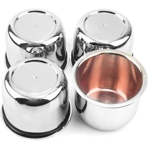 4Pcs 3.03inch Wheel Center Caps for Weld Racing Hub Wheels Rims Chrome Hub Covers (Diameter 3.03 in, Height 2.36 in)