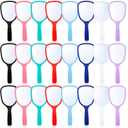 ZOOFOX 24 Pieces Hand Mirror, Small Handheld Mirror with Handle, Compact Makeup Mirror for Travel, Camping, Daily Use