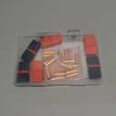 SVAAR 6 Gauge Wire Butt Connectors 24PCS 6 AWG Non Insulated Butt Splice Connectors Crimp Butt Splices Kit Bare Pure Copper Seamless Barrel Butt Splice Terminals & 24PCS 3:1 Heat Shrink Tube