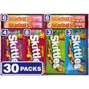 SKITTLES & STARBURST Assorted Candy Variety Pack for Holidays, Candy Assortment, Party Favors, 62.79 oz (30 Count) Bulk Box (BBD: 06/26)