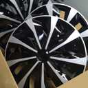 15" Silver Wheel Rim Cover Hubcaps Replacement R15 Hub Caps Snap On Universal Wheel Rim Cover ABS Exterior Accessories for Car Trunk SUV Set of 3