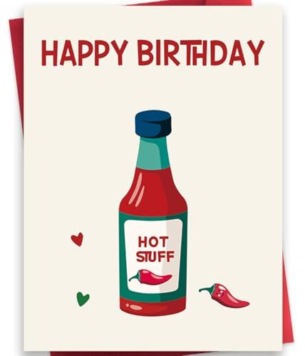 Haskerty Happy Birthday Card for Husband Wife, Funny Gifts for Boyfriend Girlfriend, Birthday Card for Him Her, Birthday Gift for Friend Bestie