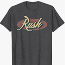 Rush Name Personalized Vintage Retro Gifts Men Women kids T-Shirt, Heather Dark Grey, M