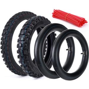 Wear-Resistant, Hyssk 60/100-14 80/100-12 Set Dirt Pit Bike Dual Sport Tire