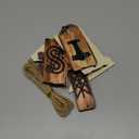 9 Pcs Viking Rune Yule Ornaments Pagan Wooden Christmas Tree Hanging Decorations Natural Wood Retro Ornaments for Xmas Party Decor