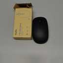 Vssoplor Wireless Mouse, 2.4G Slim Portable Computer Mouse with Nano Receiver Quiet Silent Optical Laptop Mouse for Notebook, PC, Laptop, Computer-Black