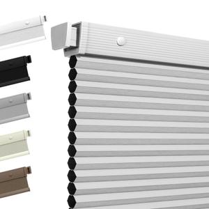 Boolegon No Drill Cellular Shades for Indoor Windows,White,32" W x 48" H
