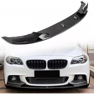 Front Bumper Lip for 2011-2016 BMW 5 Series F10 520i 535i 550i M Sport Front Bumper Lip Splitter Spoiler (Carbon Fiber)