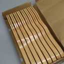 WELLSTAR Wood In-Drawer Knife Storage Block Holder - Organizer for 15 Knives, Kitchen Drawer Insert with Secure Blade-Down Storage, Durable Tray for Long & Short Knives (Knives Not Included)