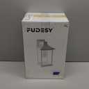 FUDESY Dusk to Dawn Sensor Outdoor Wall Light Fixture Extra Large, Exterior Porch Light Fixture Wall Sconce with E26 LED Bulb, Waterproof Plastic Wall Mount Lantern for Front Door, House, Black