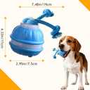 2 x Interactive Dog Toy, Smart Automatic Rolling Moving Dog Toy Ball, Durable Puppy Chew Toys for Small Medium Dogs for Boredom, Anxiety Relief, Daily Training (Blue)