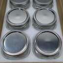 Mason Jars, 8 OZ, Wide Mouth, 12 Pack with Lids and Bands, Glass Canning Jars for Canning, Pickling, Preserving, Jam, Honey, Wedding Favors, Shower Favors (12 Pack, Clear)