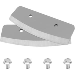 11735 Ice Fishing Auger Blades 8 Inch Compatible with ION Ice Auger Drill Replacement Blade Kit Straight Through Blades, Ice Fishing Auger Parts for Fast Cutting - 5Cr15MoV Stainless Steel