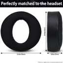 2 x Earpads Replacement for Sony PlayStation 5 Pulse PS5 3D Wireless Headset, Ear Pads Cushions with Noise Isolation Foam (Black (Memory Foam + Cooling Gel))