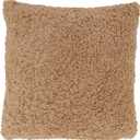 SARO LIFESTYLE Faux Lamb Fur Throw Pillow Cover