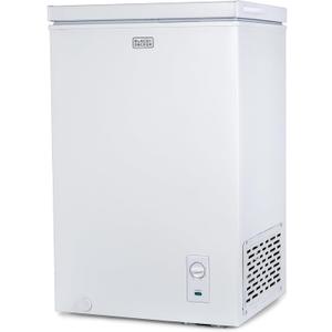 BLACK+DECKER 2.0 Cu. Ft. Compact Chest Freezer, Deep Freezer Holds Up To 70 Lbs. of Frozen Food, Removable Storage Basket, Manual Defrost, White