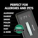 PuroAir Air Purifier 100i Smart HEPA Air Purifiers for Home Pets - Portable Small Air Purifier Filters up to 550 Ft of Pollutants, Smoke, Pollen, Dust - Room Air Purifiers for Bedroom, Office (2PK)