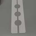 3 Hole White Faucet Mat for Kitchen Sink Bathroom 16.1" x 5" Kitchen Faucet Absorbent Mat Diatomite Splash Guard Quick Drying Stone Drip Catcher Hole 2.24" Holes Spaced About 1.77 "