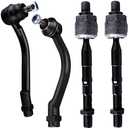 KDSA Front Inner and Outer Tie Rod Ends FITS for Hyundai Santa Fe 2007-2012, for Kia Sorento 2011-2013, EV800231 ES800035 ES800055 Front Outer Inner Tie Rods- 3pc Set