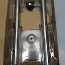 Toilet Paper Holder with Storage - Free Standing Tissue Dispenser - Nickel Finish - Holds up to 5 Mega Rolls - No Tools Required for Assembly - Durable and Stylish Bathroom Accessory