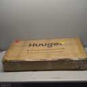 Huuger Buffet Cabinet with Storage, Storage Cabinet with PE Rattan Decor Doors, Accent Sideboard Buffet with Solid Wood Feet, for Hallway, Entry, Living Room, Natural